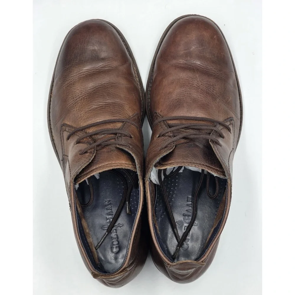 Cole Haan Men's Brown Leather Ankle Chukka Boots C10889 Size 10.5 M